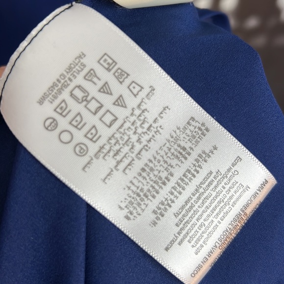 BCBGMAXAZRIA BLUE DEPTH LESLIE ONE-SHOULDER DRESS ASYMMETRICAL BODYCON SZ. 2 - Picture 11 of 16